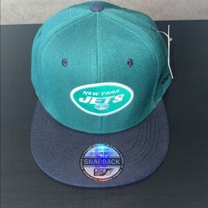 Green and Navy Jets Snapback Hat